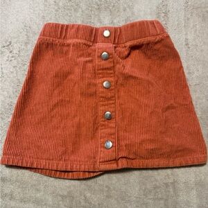 Cynthia Rowley Terracotta Corduroy Skirt